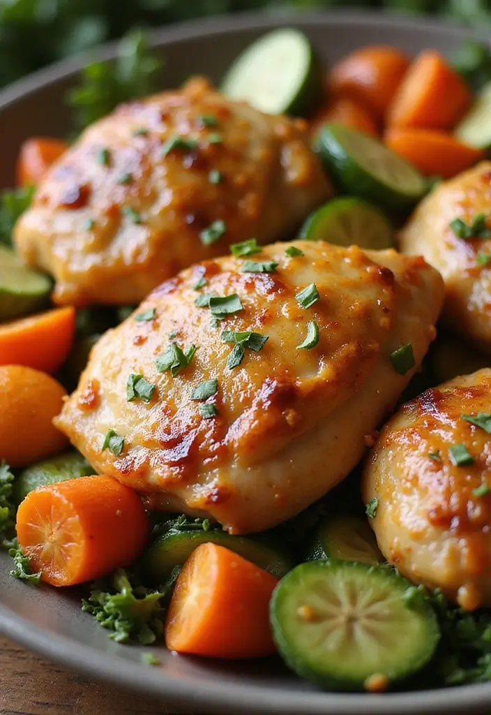 30 Healthy Crockpot Meals with Chicken You’ll Crave All Week - 2. Honey Mustard Chicken Thighs
