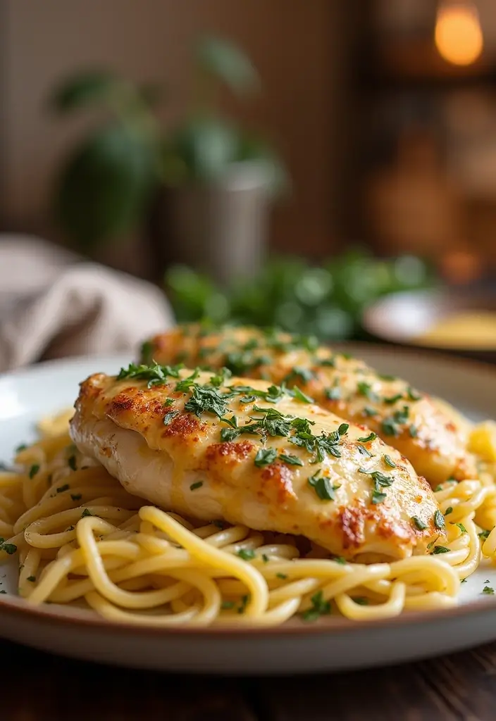 30 Healthy Crockpot Meals with Chicken You’ll Crave All Week - 21. Garlic Parmesan Chicken