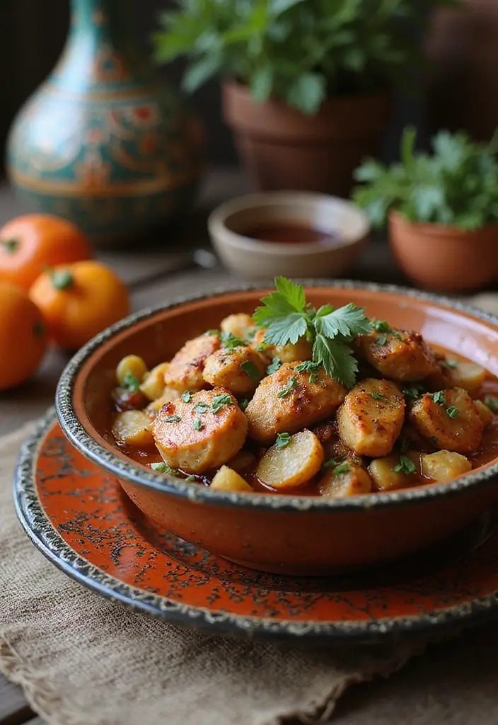 30 Healthy Crockpot Meals with Chicken You’ll Crave All Week - 7. Moroccan Chicken Tagine