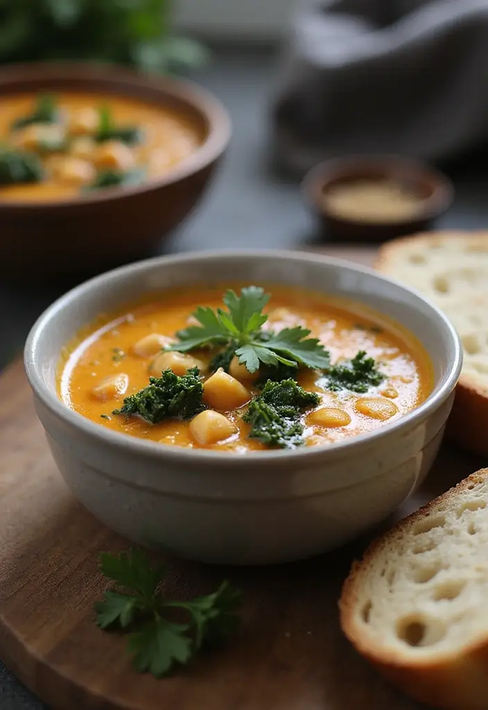30+ Healthy Dinner Meals You’ll Want to Make Every Night - 17. Chickpea and Kale Soup