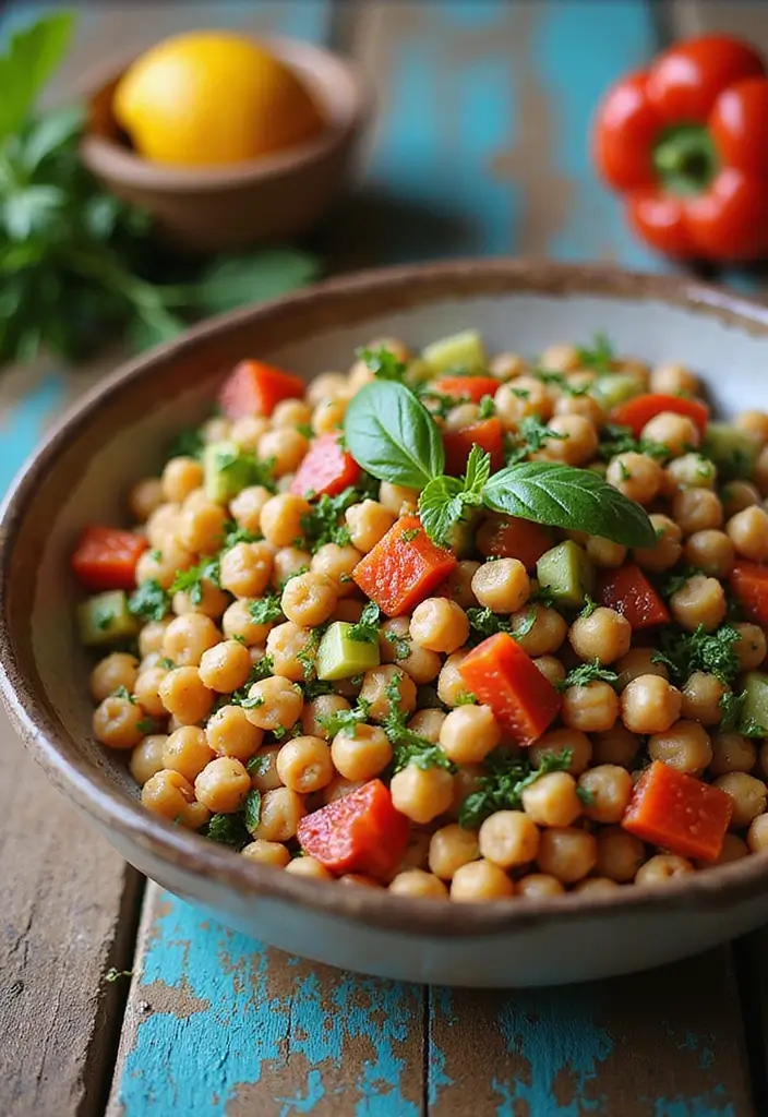 30+ Healthy Dinner Meals You’ll Want to Make Every Night - 26. Mediterranean Chickpea Salad