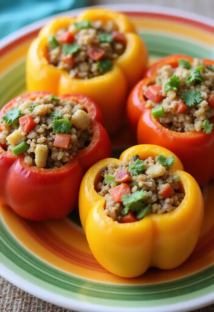 30+ Healthy Dinner Meals You’ll Want to Make Every Night - 27. Stuffed Bell Peppers with Quinoa