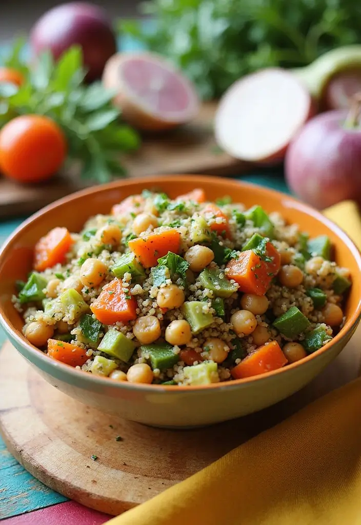30+ Healthy Dinner Meals You’ll Want to Make Every Night - 28. Chickpea and Quinoa Salad