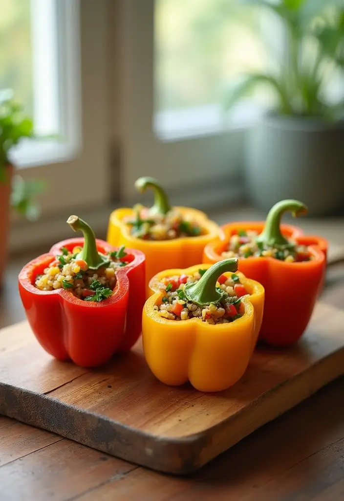 30+ Healthy Dinner Meals You’ll Want to Make Every Night - 3. Quinoa and Vegetable Stuffed Peppers
