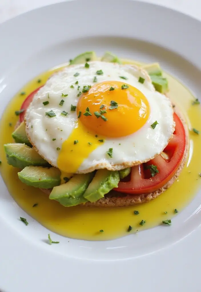 30 Healthy Egg Meals Perfect for Any Time of Day - 12. Egg, Tomato, and Avocado Stack