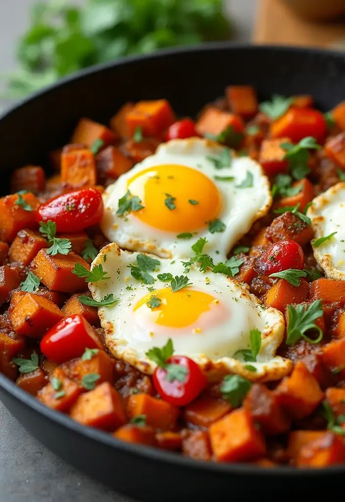 30 Healthy Egg Meals Perfect for Any Time of Day - 7. Sweet Potato and Egg Hash