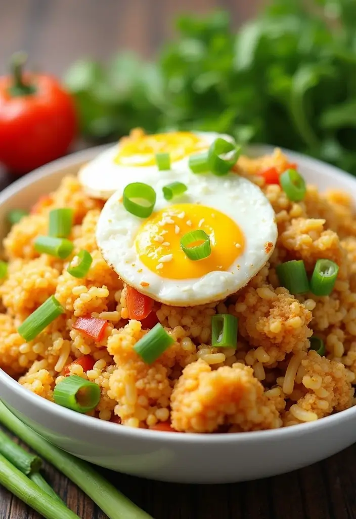 30 Healthy Egg Meals Perfect for Any Time of Day - 8. Cauliflower and Egg Fried Rice