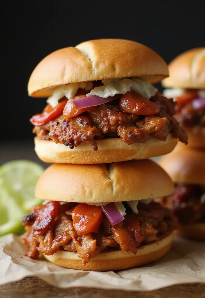 30 Healthy Low Calorie Meals That Don’t Taste Like Diet Food - 20. BBQ Pulled Turkey Sandwiches