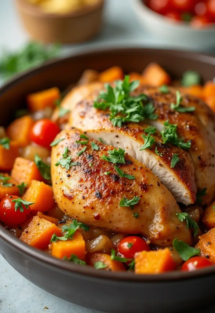 30 Healthy Low Calorie Meals That Don’t Taste Like Diet Food - 28. Turkey and Sweet Potato Skillet