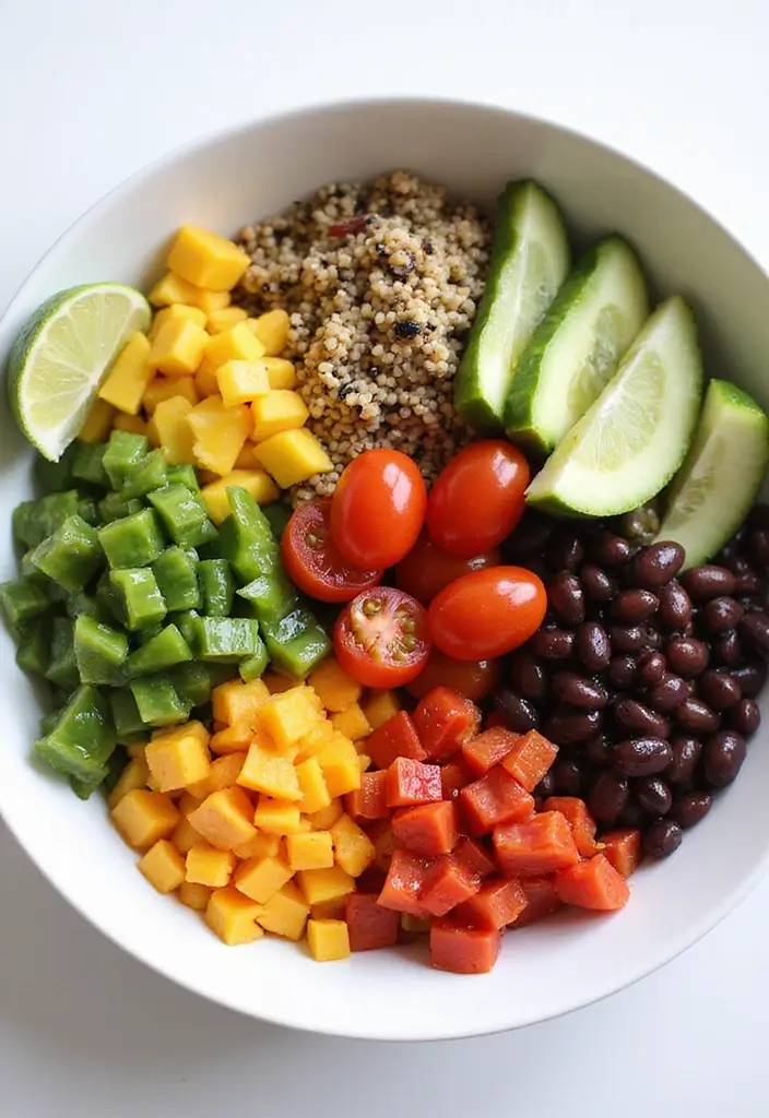 30 Healthy Meals Recipes You’ll Keep Coming Back To - 1. Quinoa & Black Bean Bowl