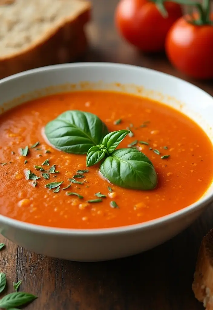 30 Healthy Meals Recipes You’ll Keep Coming Back To - 24. Creamy Tomato Basil Soup