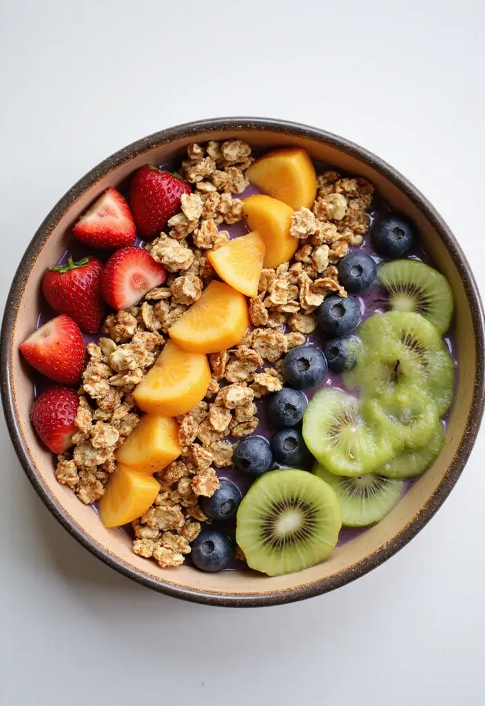 30+ Healthy Meals That Actually Taste Amazing (And Are Easy to Make!) - 12. Protein-Packed Smoothie Bowl