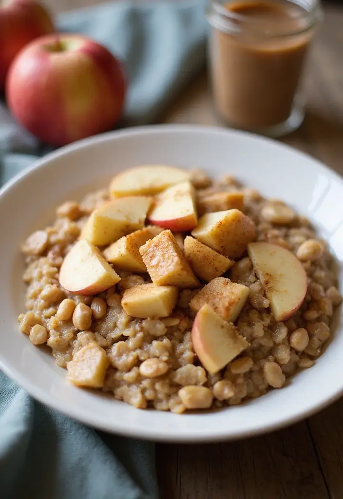 30+ Healthy Meals That Actually Taste Amazing (And Are Easy to Make!) - 13. Apple Cinnamon Oatmeal