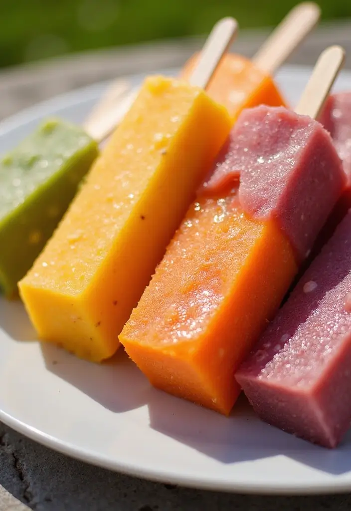 30+ Healthy Meals That Actually Taste Amazing (And Are Easy to Make!) - 14. Smoothie Ice Pops