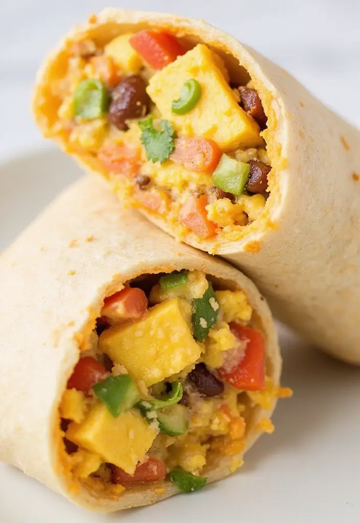 30+ Healthy Meals That Actually Taste Amazing (And Are Easy to Make!) - 18. Breakfast Burrito