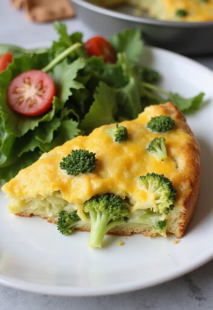 30+ Healthy Meals That Actually Taste Amazing (And Are Easy to Make!) - 27. Broccoli and Cheese Breakfast Bake