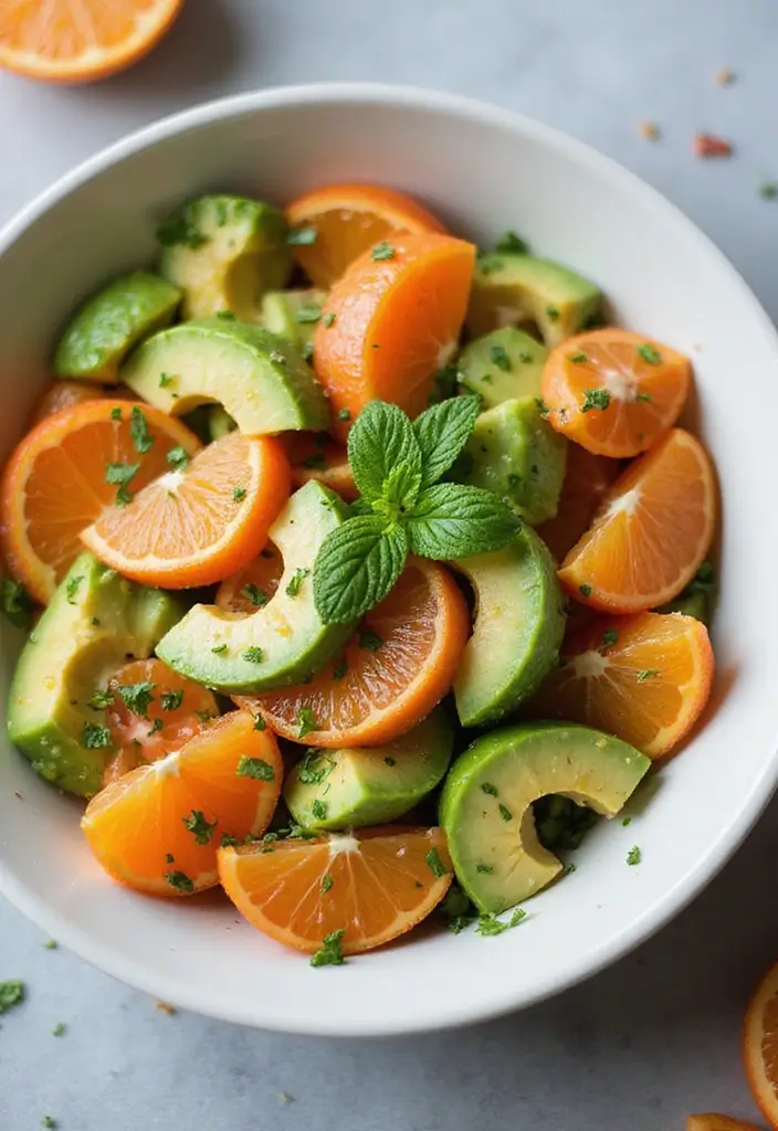30+ Healthy Meals That Actually Taste Amazing (And Are Easy to Make!) - 28. Citrus Avocado Salad