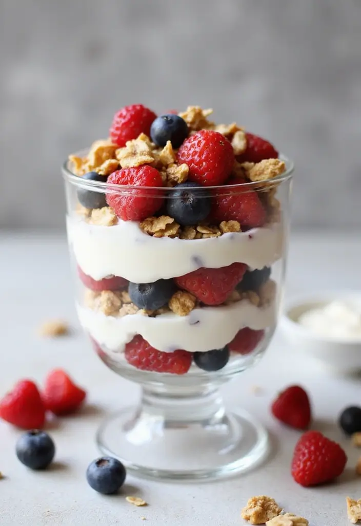 30+ Healthy Meals That Actually Taste Amazing (And Are Easy to Make!) - 4. Greek Yogurt Parfait