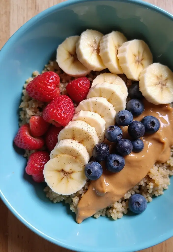 30+ Healthy Meals That Actually Taste Amazing (And Are Easy to Make!) - 7. Quinoa Breakfast Bowl