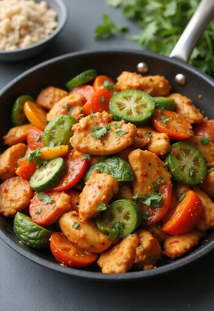 30 Healthy Meals Using Chicken Breast for Easy Protein - 2. Spicy Chicken Stir-Fry