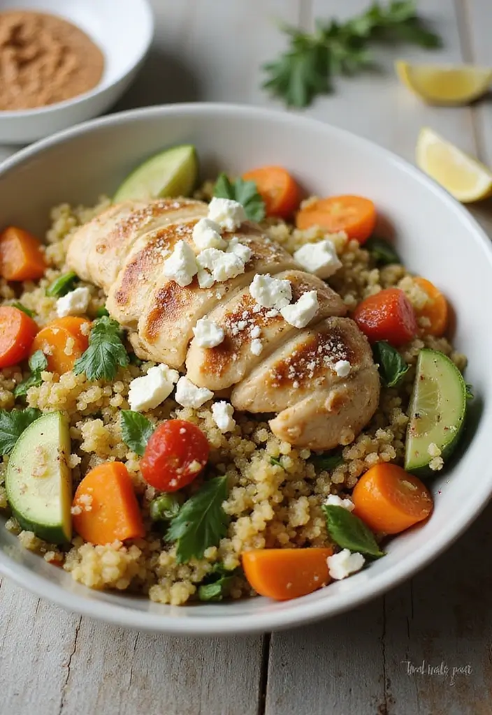 30 Healthy Meals Using Chicken Breast for Easy Protein - 3. Chicken and Quinoa Salad