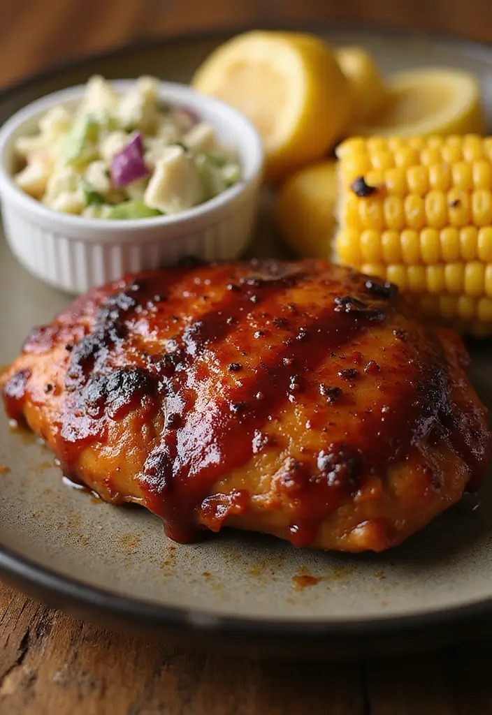 30 Healthy Meals Using Chicken Breast for Easy Protein - 4. Baked BBQ Chicken Thighs