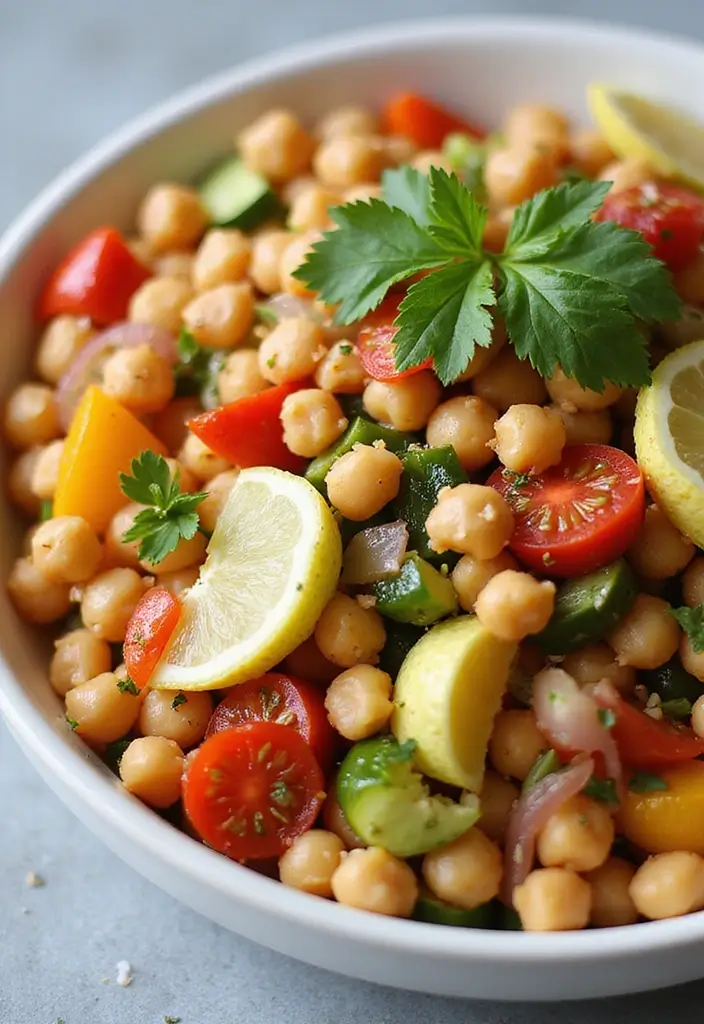 30 Healthy Meals for Picky Eaters (That They’ll Actually Love!) - 17. Mediterranean Chickpea Salad