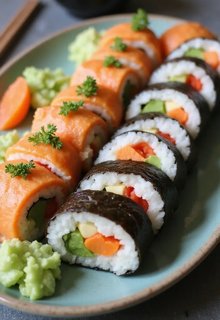 30 Healthy Meals for Picky Eaters (That They’ll Actually Love!) - 19. Veggie Sushi Rolls