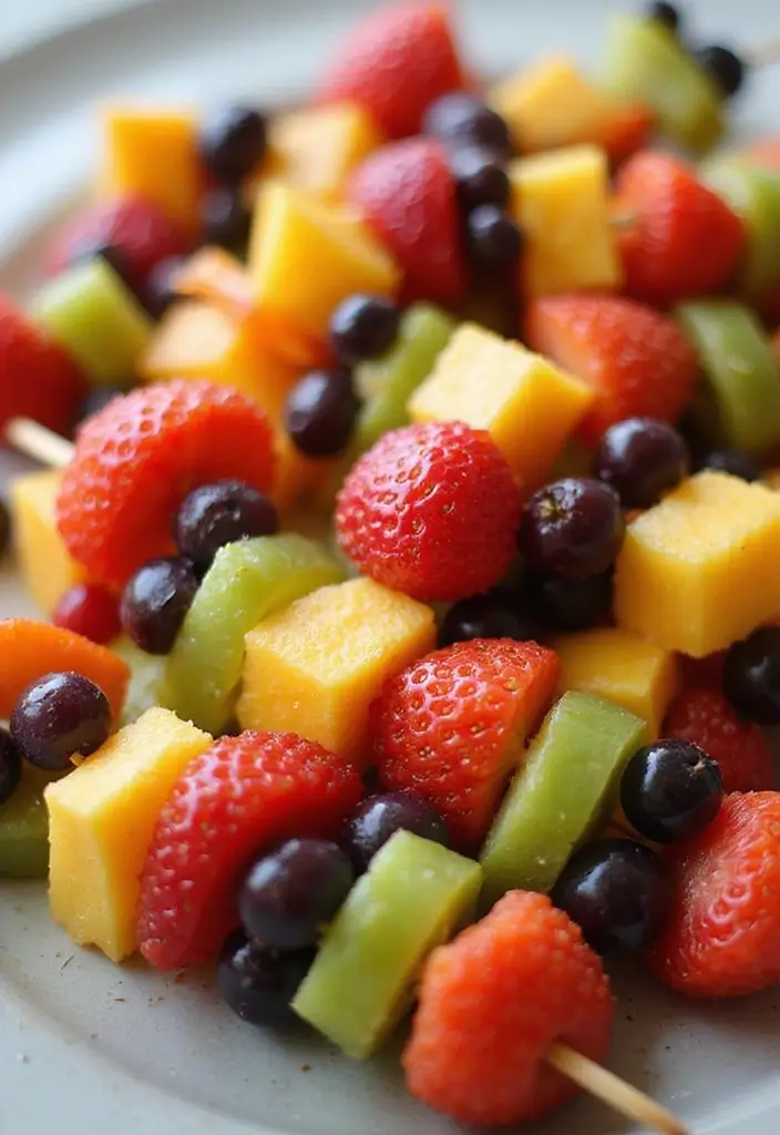 30 Healthy Meals for Picky Eaters (That They’ll Actually Love!) - 26. Fun with Fruit Kabobs