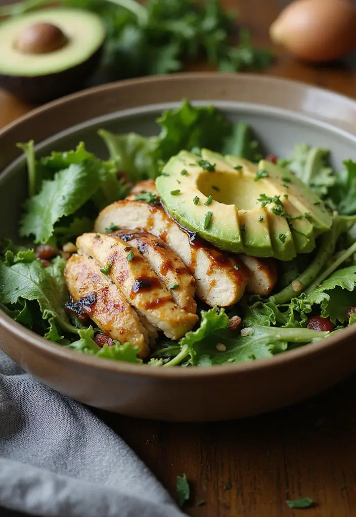 30 Healthy Summer Meals That Keep You Cool and Light - 11. Grilled Chicken Salad with Avocado
