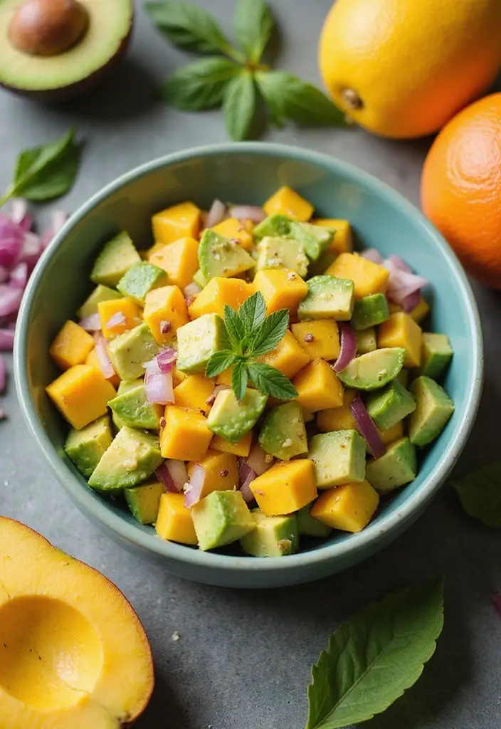 30 Healthy Summer Meals That Keep You Cool and Light - 14. Mango Avocado Salad