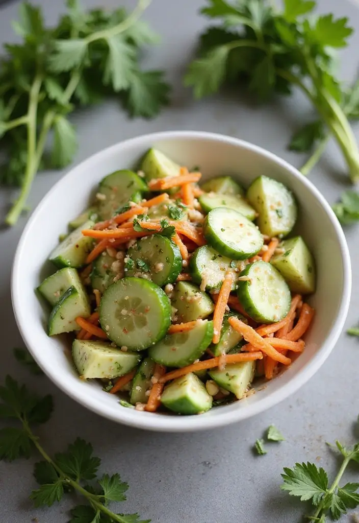 30 Healthy Summer Meals That Keep You Cool and Light - 15. Thai Cucumber Salad