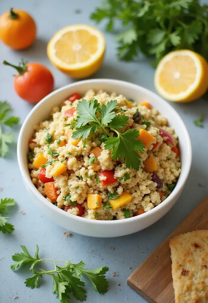 30 Healthy Summer Meals That Keep You Cool and Light - 17. Cauliflower Rice Tabbouleh