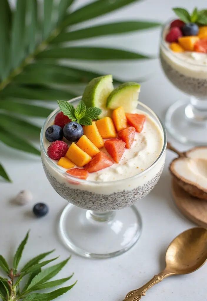 30 Healthy Summer Meals That Keep You Cool and Light - 18. Coconut Chia Seed Pudding