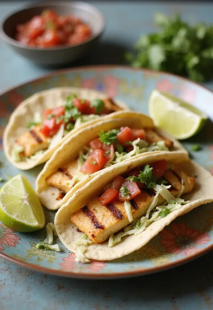 30 Healthy Summer Meals That Keep You Cool and Light - 23. Lemon Garlic Grilled Fish Tacos