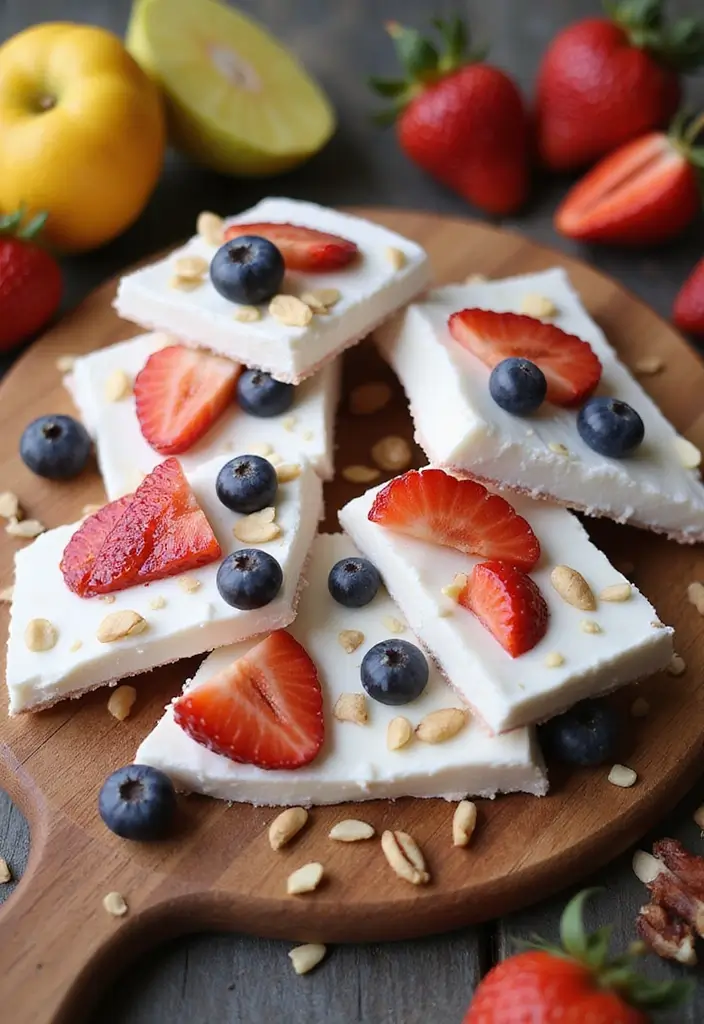 30 Healthy Summer Meals That Keep You Cool and Light - 28. Frozen Yogurt Bark