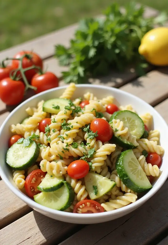 30 Healthy Summer Meals That Keep You Cool and Light - 30. Pasta Salad with Lemon and Herbs