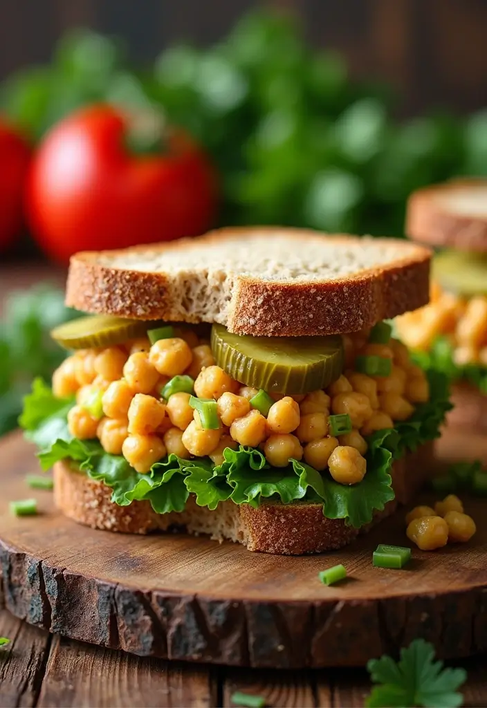 30 Healthy Summer Meals That Keep You Cool and Light - 5. Chickpea Salad Sandwich