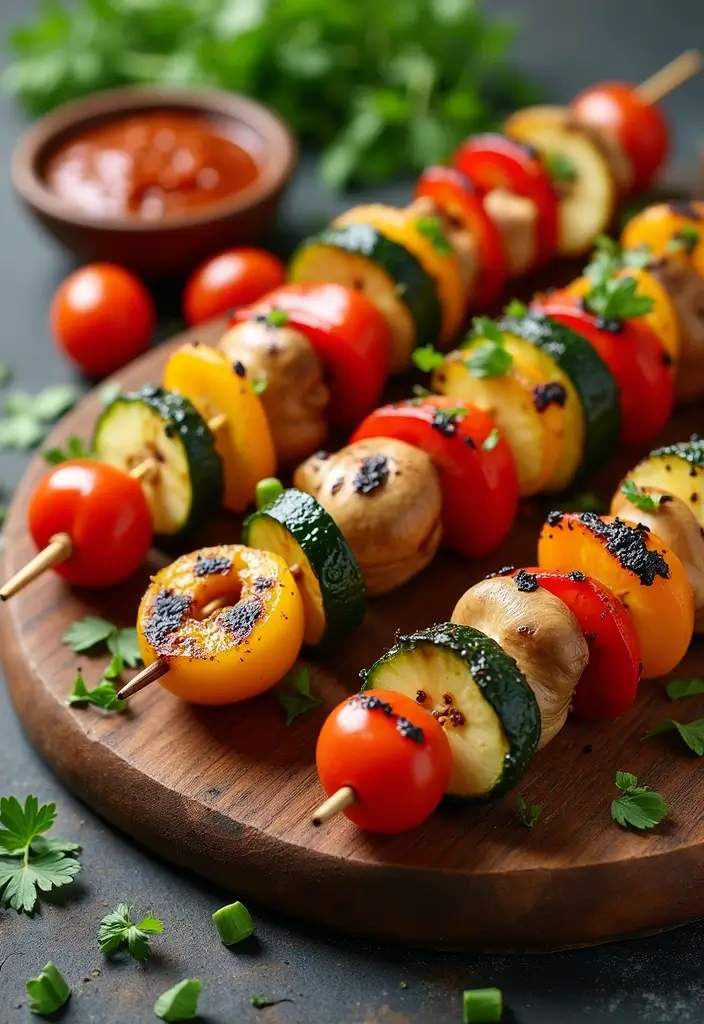 30 Healthy Summer Meals That Keep You Cool and Light - 8. Grilled Veggie Skewers