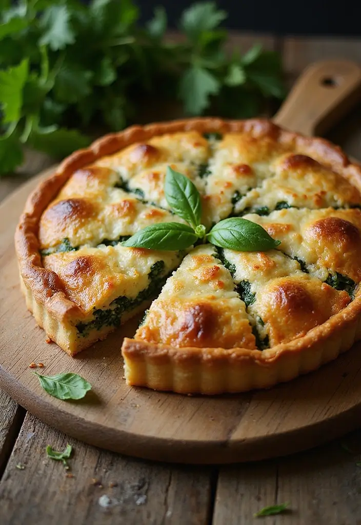 30 Healthy Vegetarian Meals Even Meat Lovers Will Enjoy - 12. Spinach and Ricotta Pie