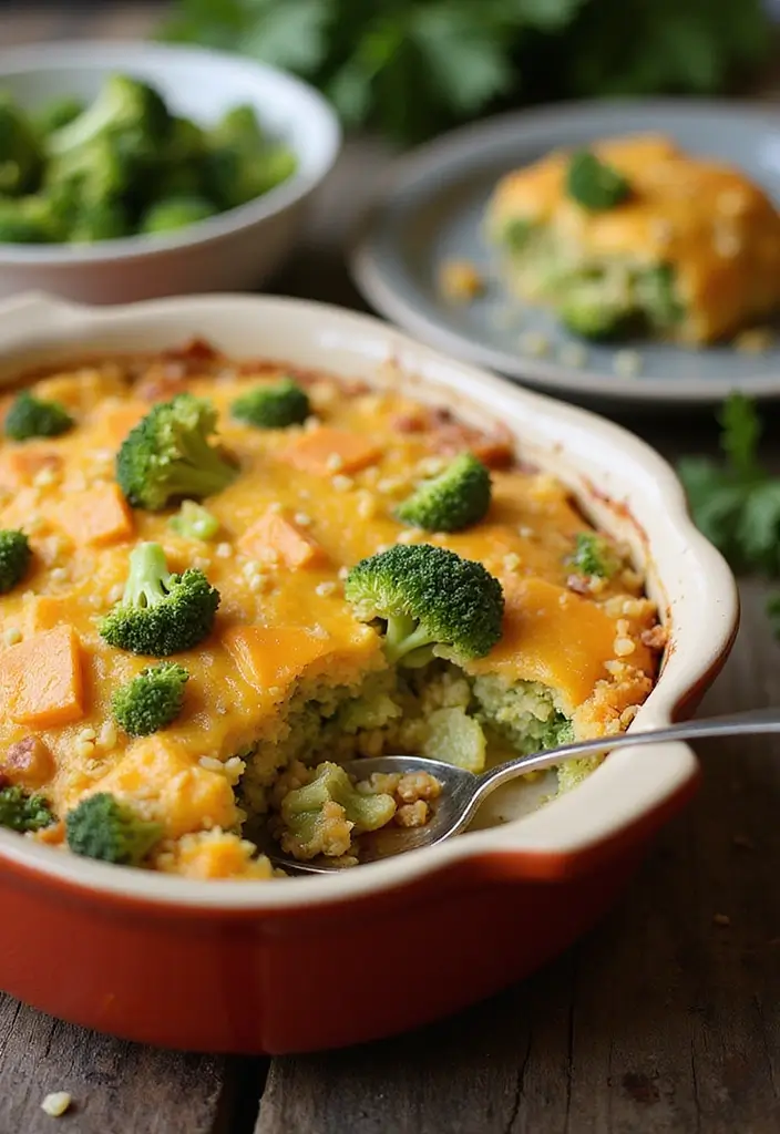 30 Healthy Vegetarian Meals Even Meat Lovers Will Enjoy - 14. Broccoli and Cheddar Quinoa Bake