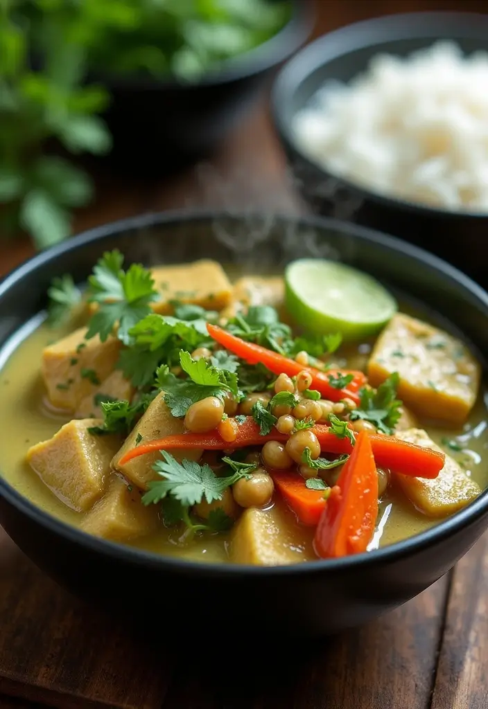 30 Healthy Vegetarian Meals Even Meat Lovers Will Enjoy - 15. Thai Green Curry with Tofu
