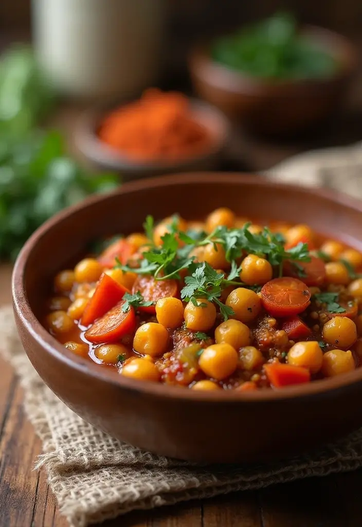 30 Healthy Vegetarian Meals Even Meat Lovers Will Enjoy - 19. Moroccan Chickpea Stew