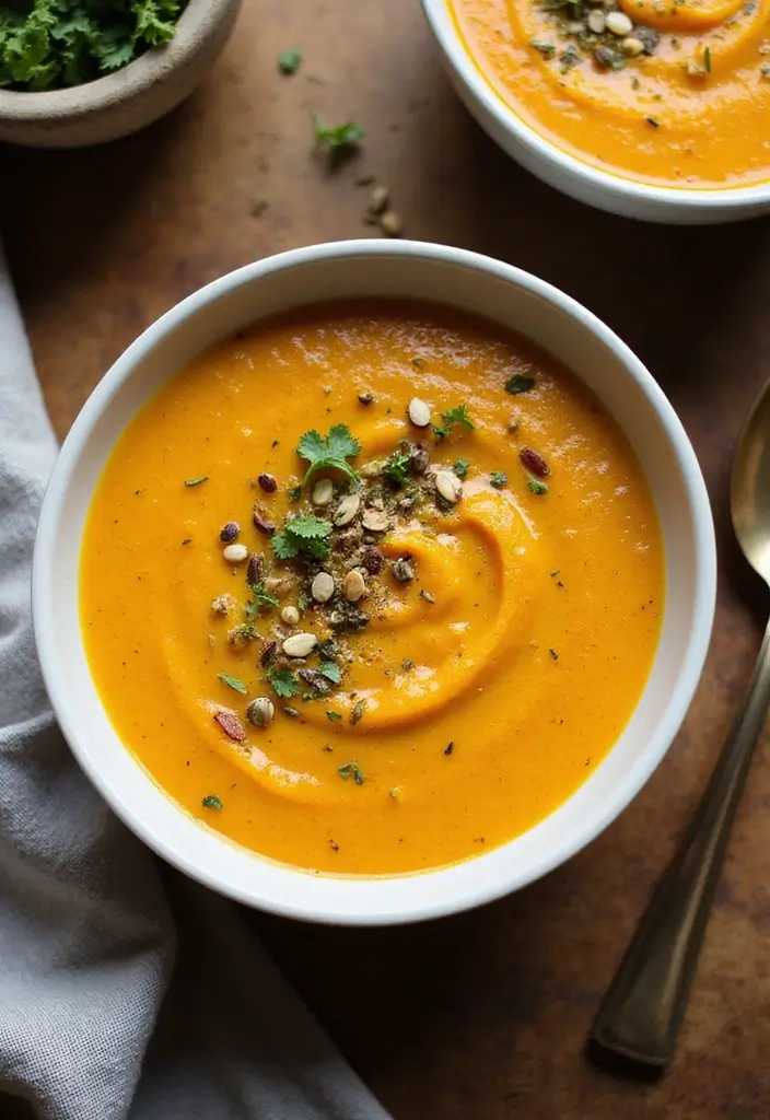 30 Healthy Vegetarian Meals Even Meat Lovers Will Enjoy - 21. Butternut Squash Soup