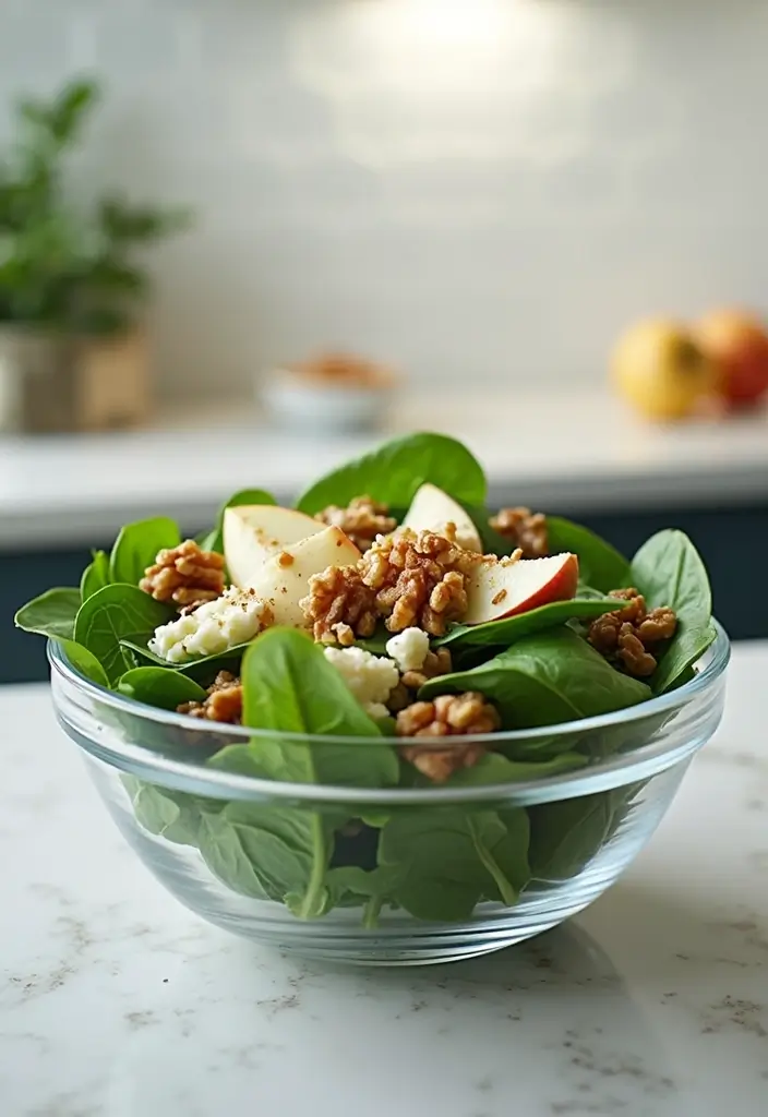 30 Healthy Vegetarian Meals Even Meat Lovers Will Enjoy - 22. Apple and Spinach Salad