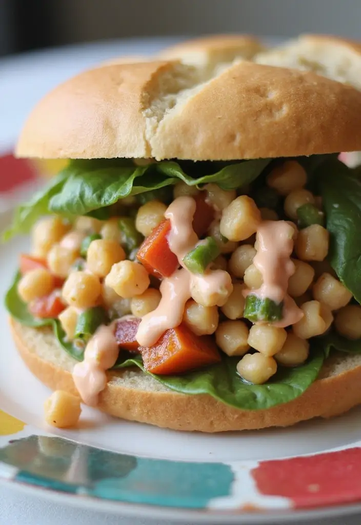 30 Healthy Vegetarian Meals Even Meat Lovers Will Enjoy - 24. Chickpea Salad Sandwich