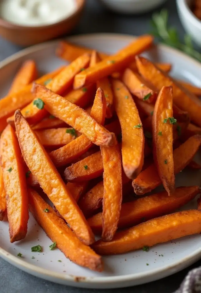 30 Healthy Vegetarian Meals Even Meat Lovers Will Enjoy - 25. Baked Sweet Potato Fries