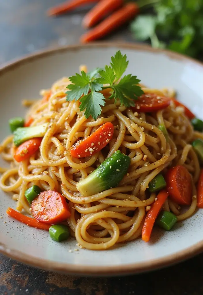 30 Healthy Vegetarian Meals Even Meat Lovers Will Enjoy - 27. Vegetable Lo Mein