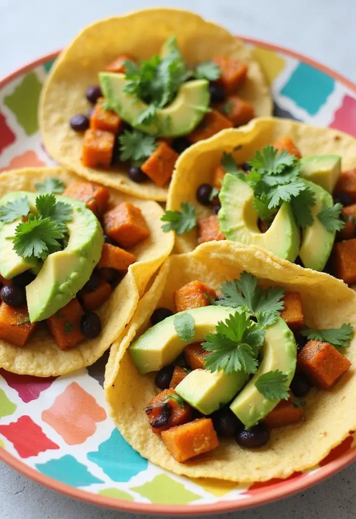 30 Healthy Vegetarian Meals Even Meat Lovers Will Enjoy - 6. Sweet Potato and Black Bean Tacos