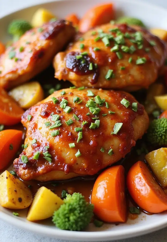 30 High Protein Healthy Meals for Weight Loss & Strength - 2. Spicy Honey Garlic Chicken Thighs